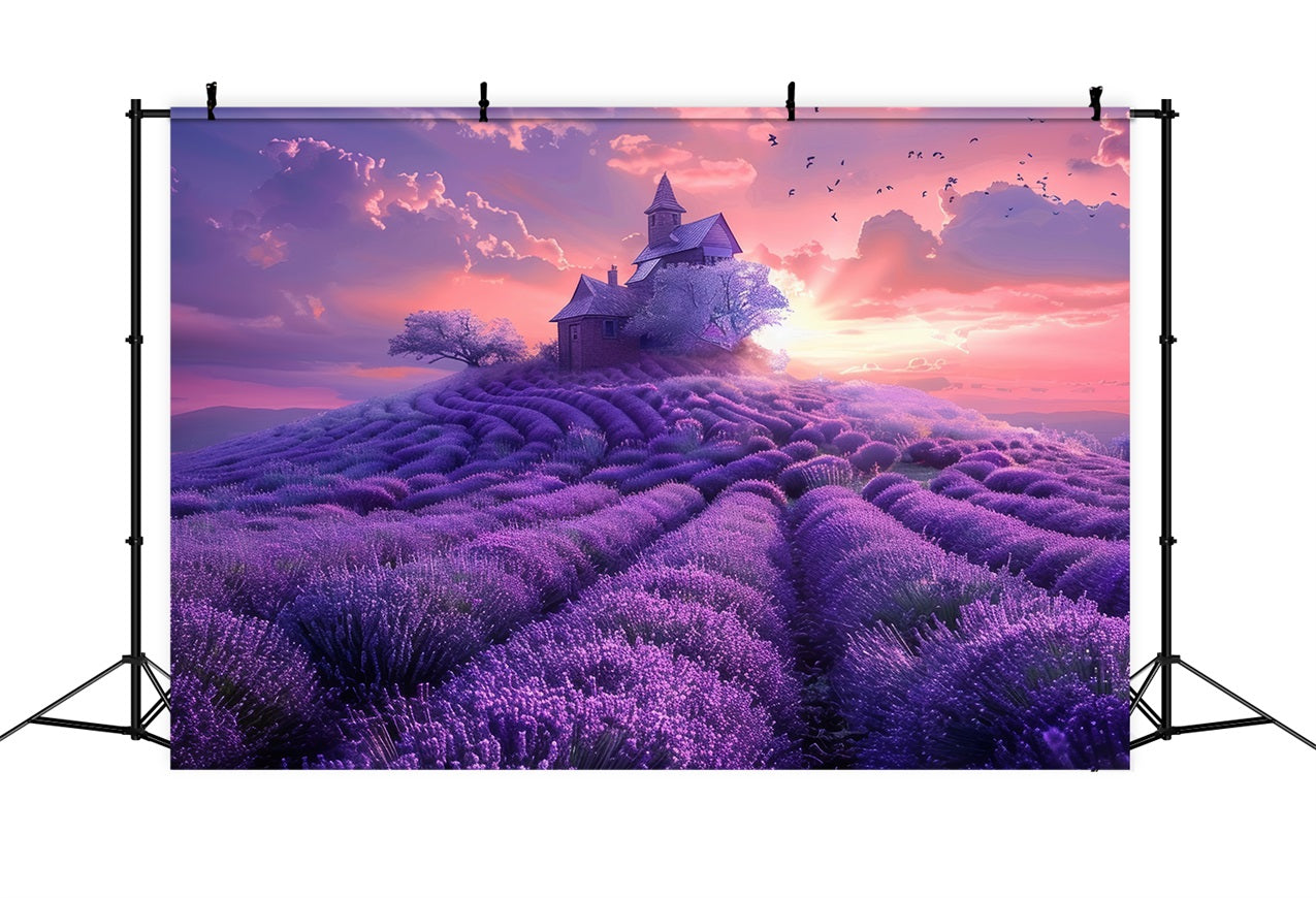 Lavender Backdrop Church Hill Photography Backdrop GQ4-30