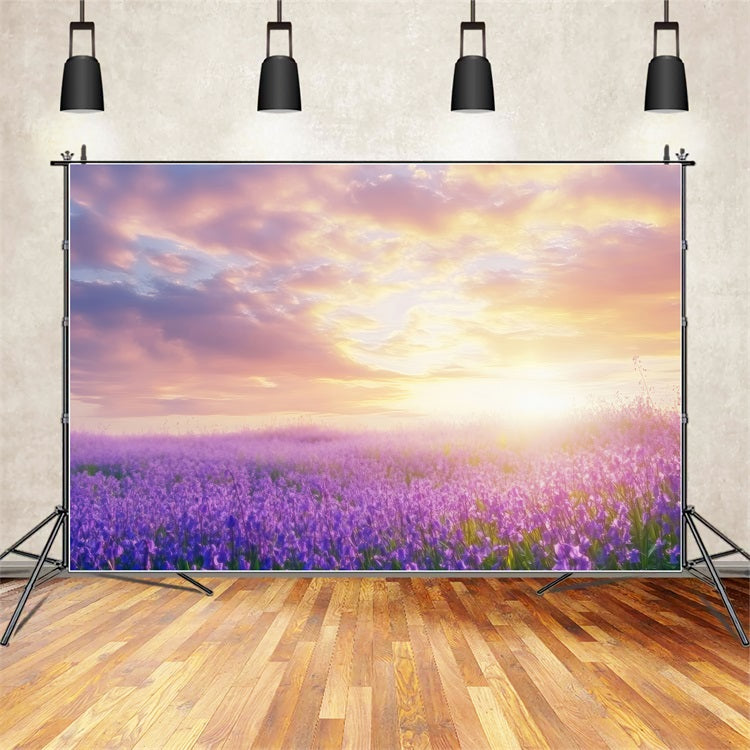 Lavender Backdrops Dreamscape Sunrise Photography Backdrop GQ4-31
