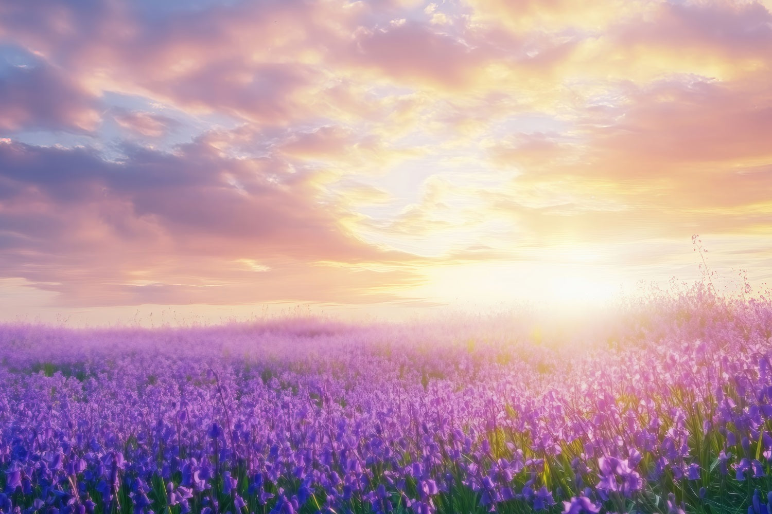 Lavender Backdrops Dreamscape Sunrise Photography Backdrop GQ4-31