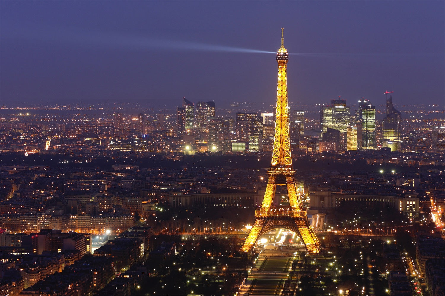 Night In Paris Backdrop Sparkling Eiffel Tower Urban Backdrop GQ4-34