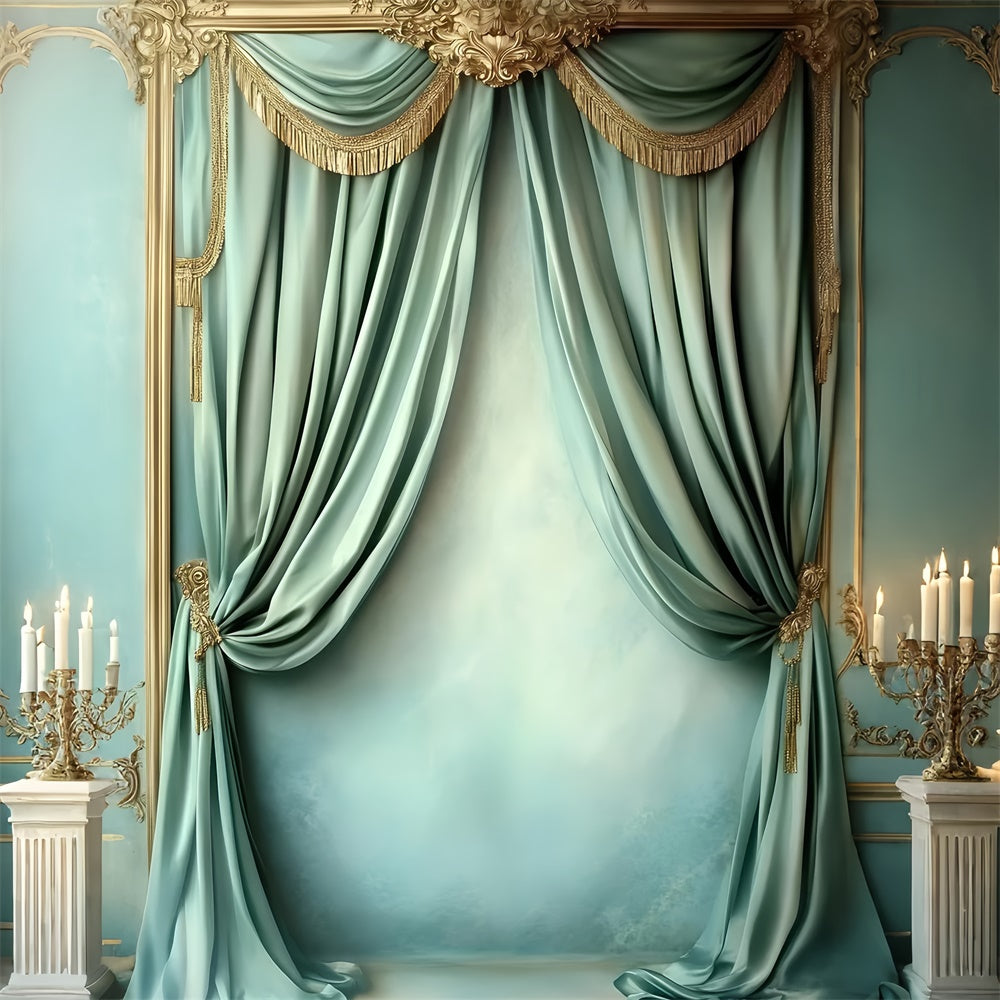 Vintage Backdrop For Photoshoot Opulent Curtain Vintage Charm Backdrop GQ4-345