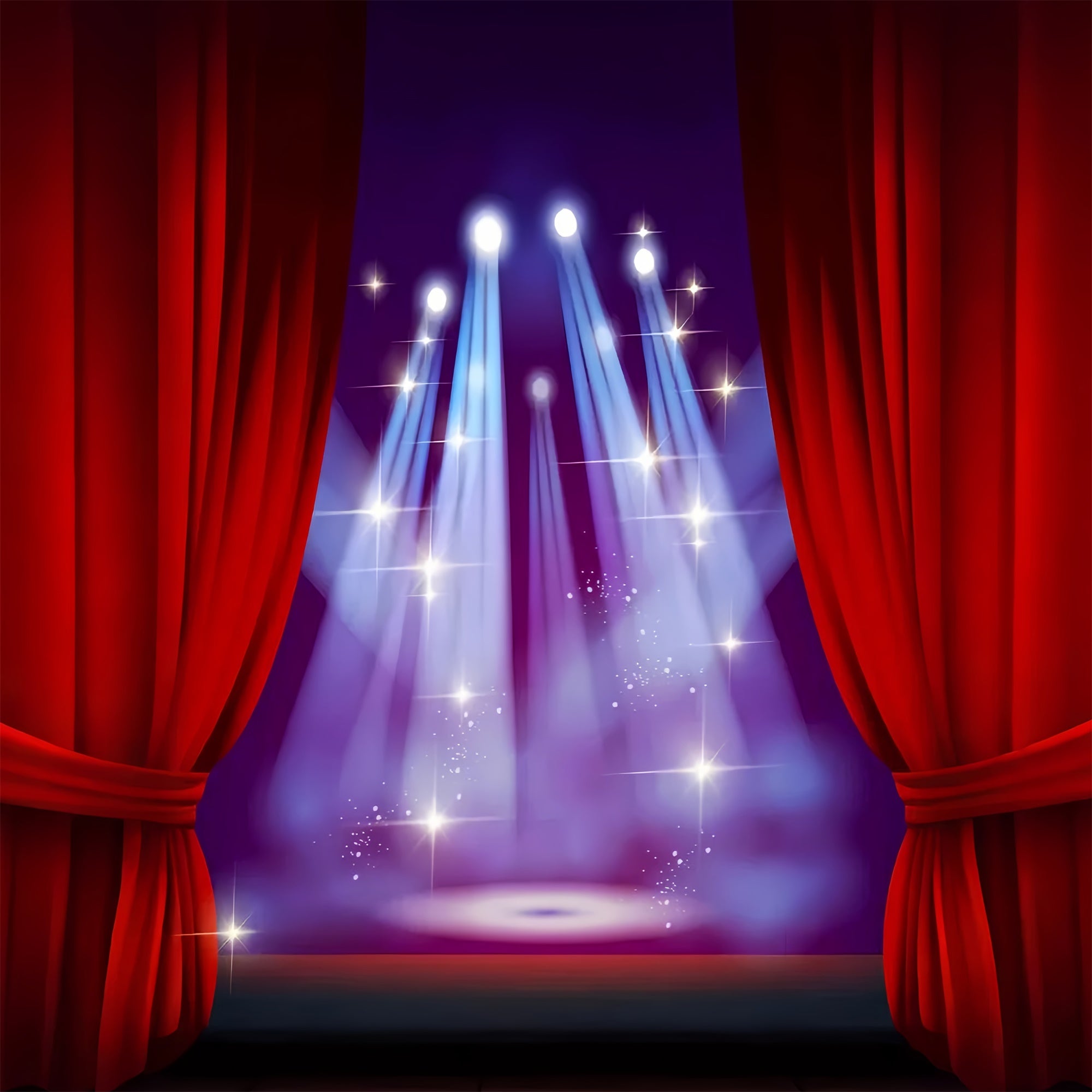 Backdrop Red Carpet Blue Spotlight Night Backdrop GQ4-79