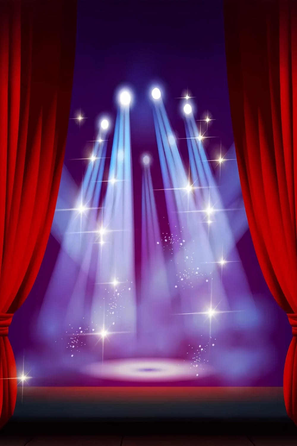 Backdrop Red Carpet Blue Spotlight Night Backdrop GQ4-79