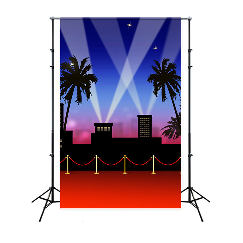 Backdrop Red Carpet Glamour Night Skyline Light Backdrop GQ4-84