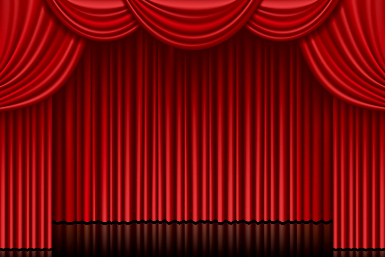 Red Carpet Backdrop Red Drapes Traditional Stage Backdrop GQ4-85