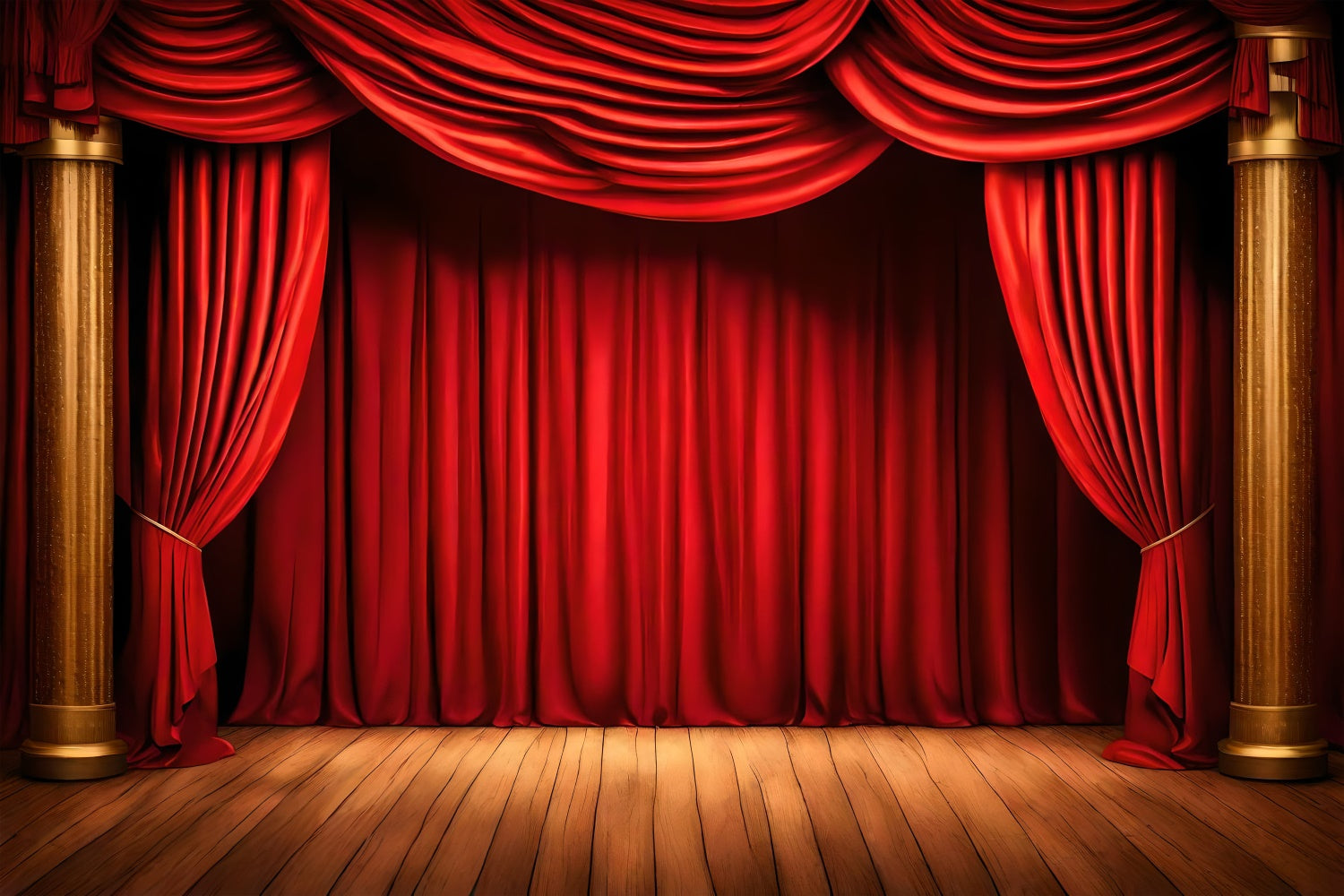 Backdrop Red Carpet Classic Stage Golden Pillar Backdrop GQ4-88