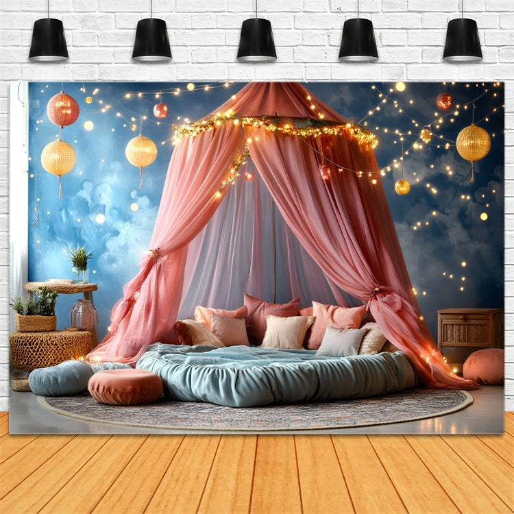 Carnival Theme Backdrop Glowing Canopy Cloud Room Backdrop GQ5-133