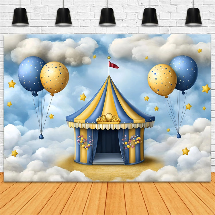 Circus Backdrop Starry Circus Dreamland Kids Photo Backdrop GQ5-177