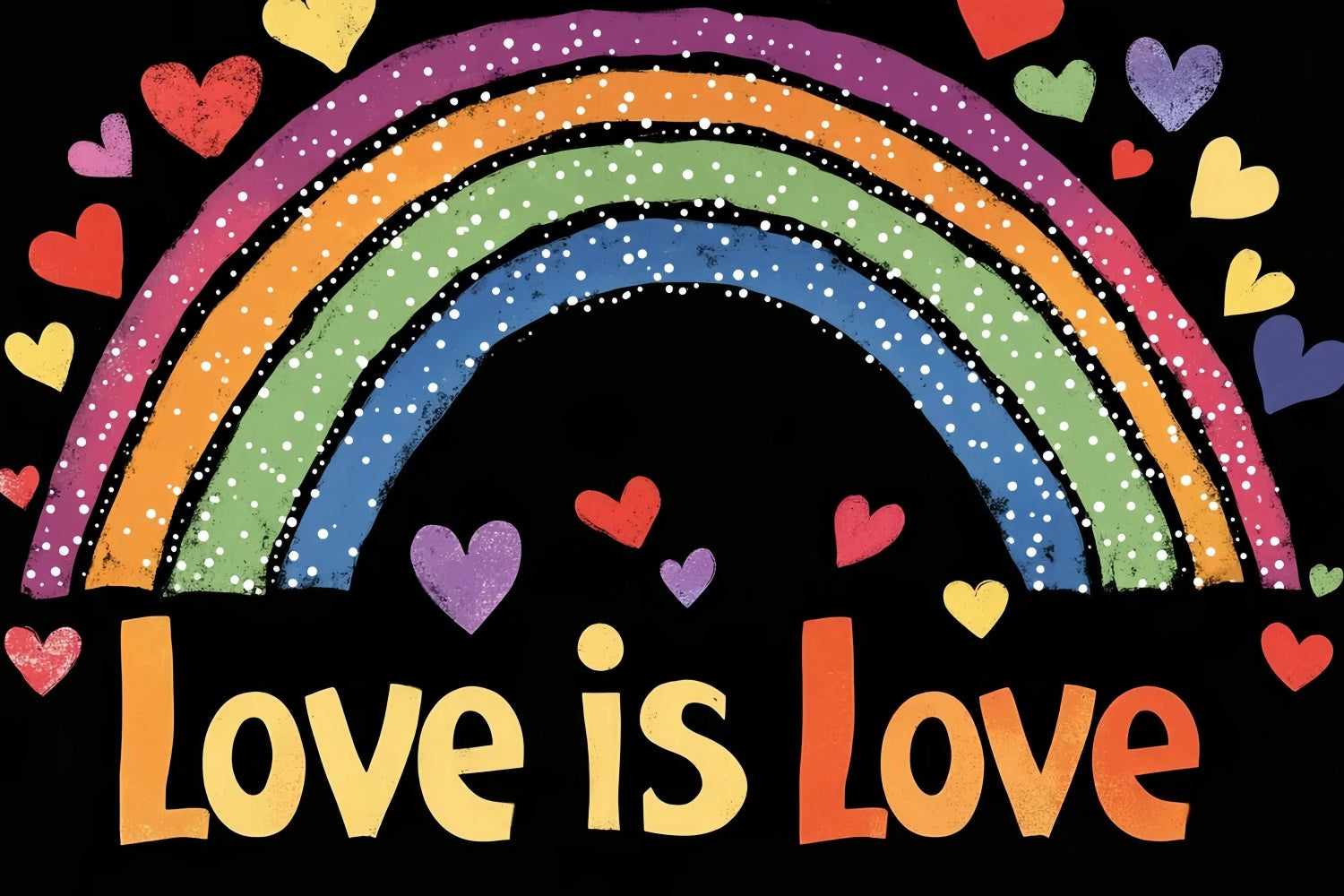 Pride Month Backdrop Rainbow Arch Love Backdrop GQ5-236