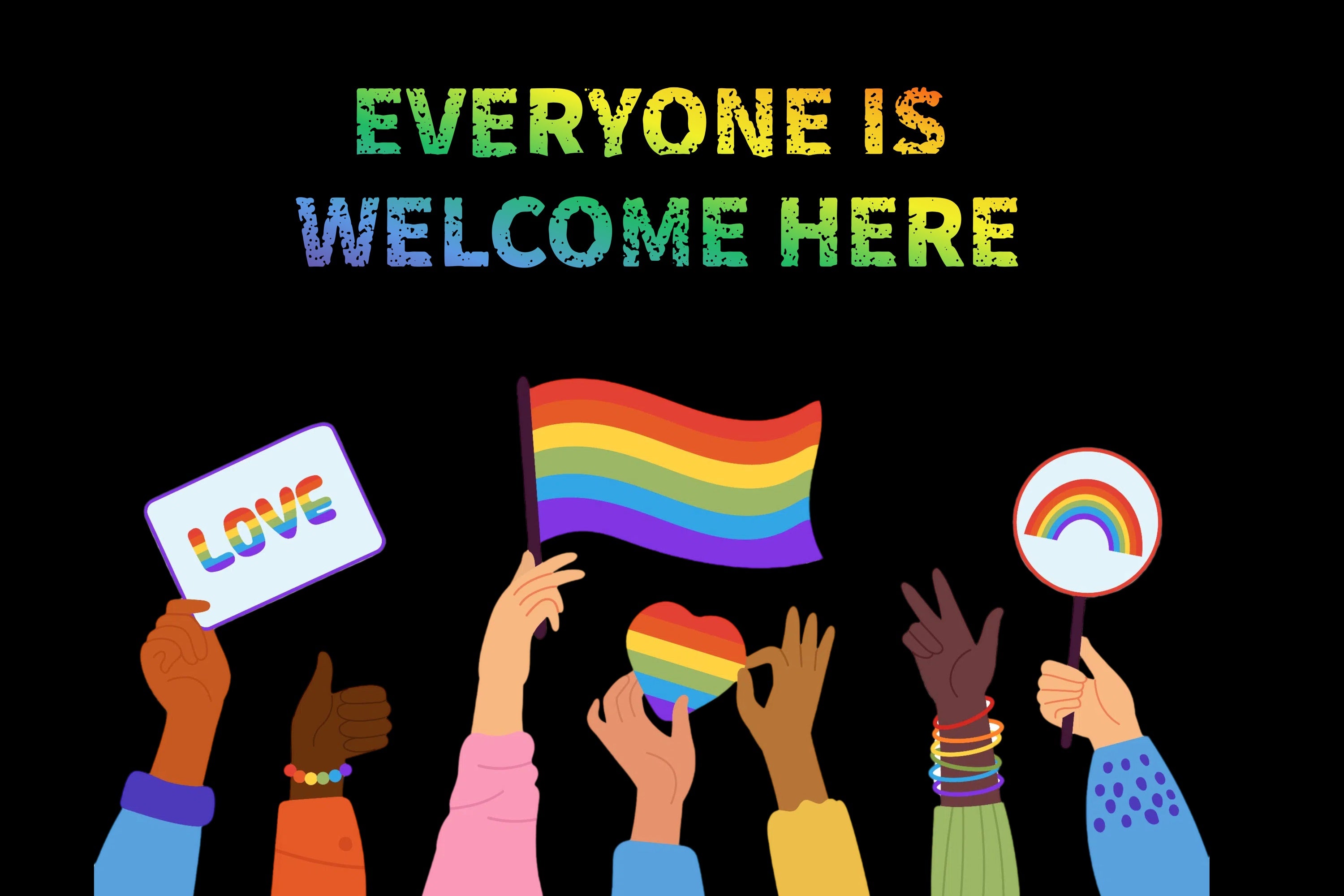 Pride Backdrop Unity Celebration Illustration Backdrop GQ5-238