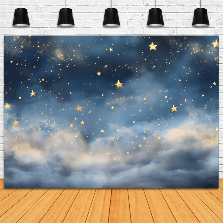 Starry Sky Backdrop Glowing Stars Dreamy Sky Backdrop GQ5-57