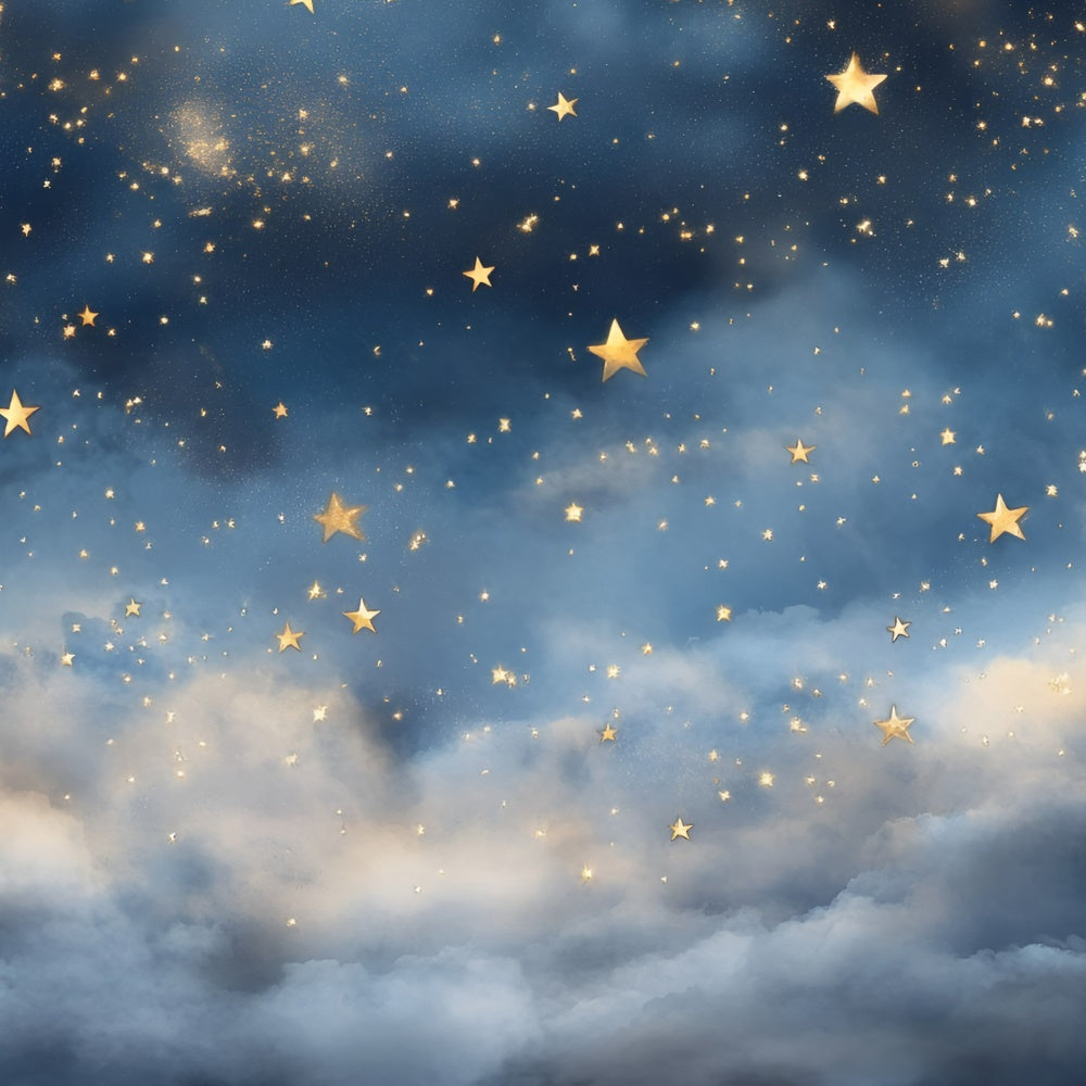 Starry Sky Backdrop Glowing Stars Dreamy Sky Backdrop GQ5-57