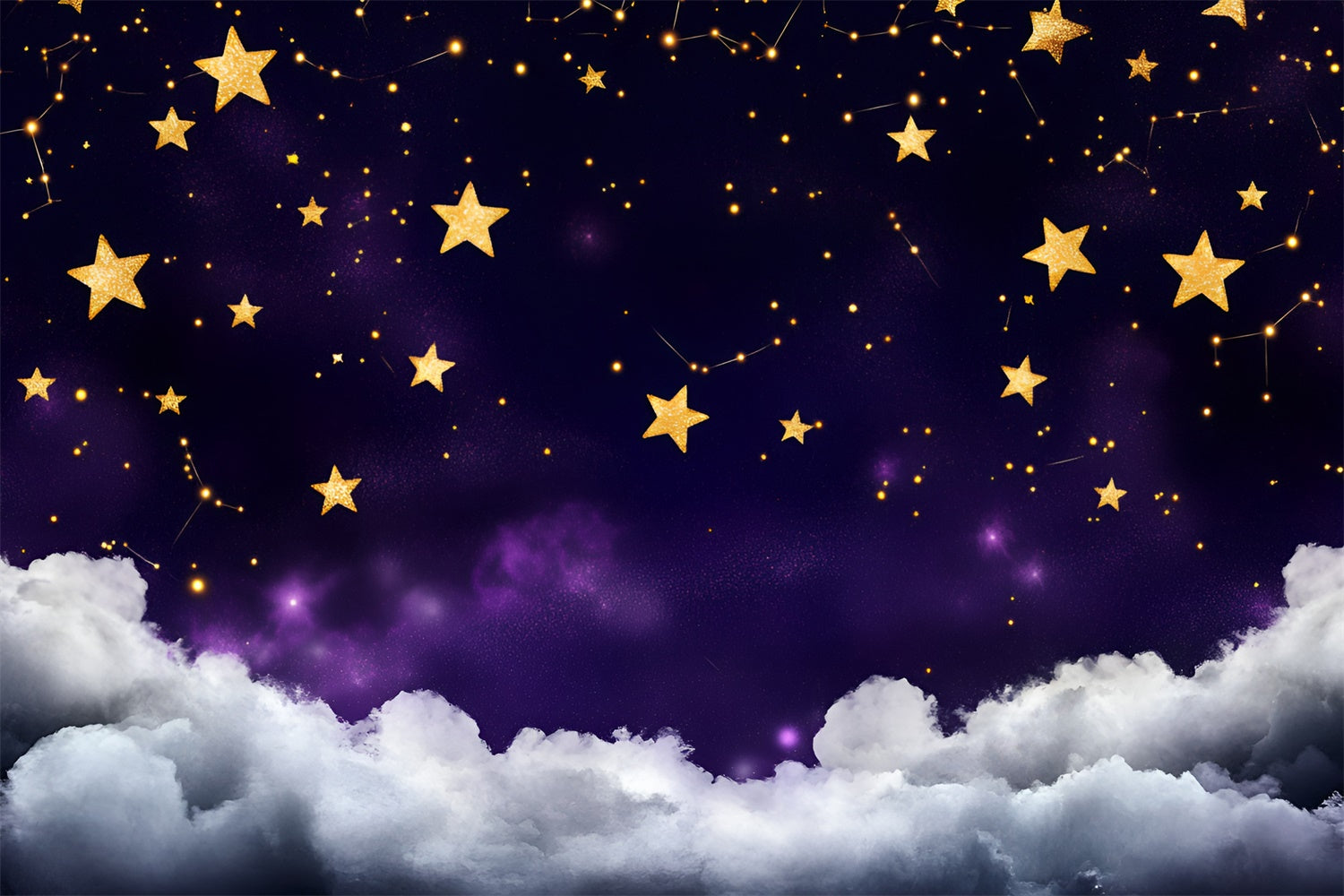 Starry Night Photo Backdrop Fantasy Star Cloudy Backdrop GQ5-60