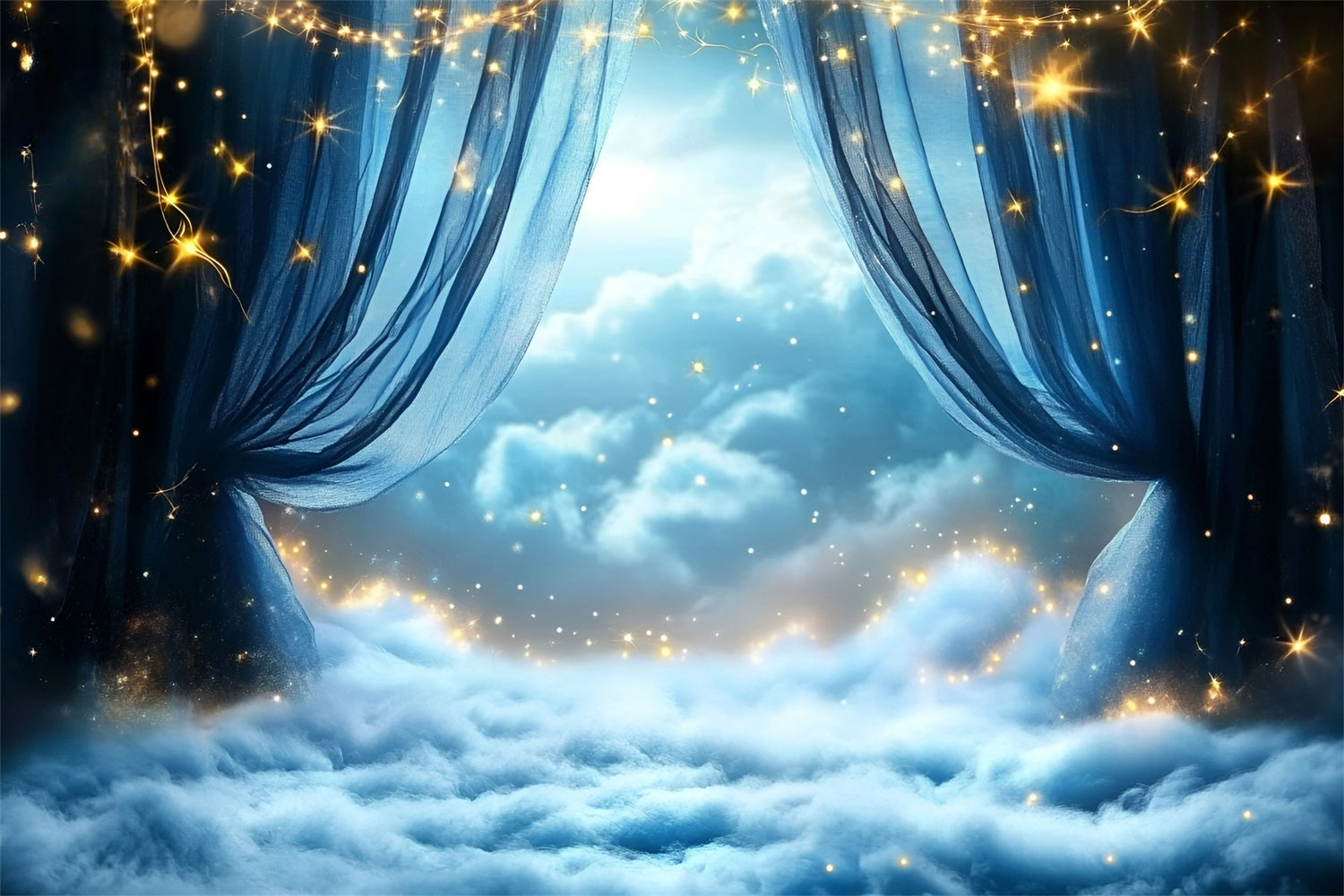 Starry Sky Backdrop Drapes Star Cloud Fantasy Backdrop GQ5-66