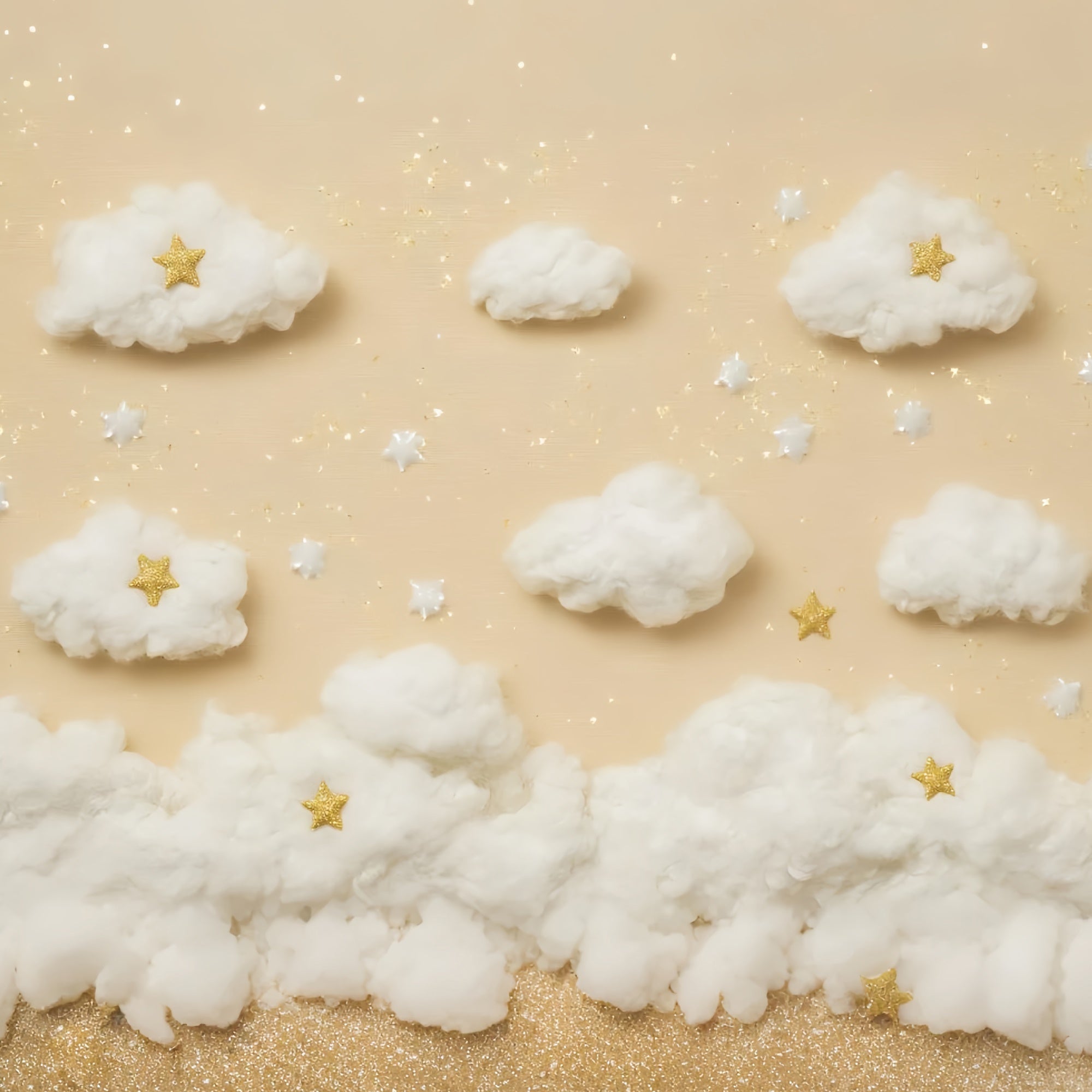 Clouds Photo Backdrop Sweet Star Cloud Backdrop GQ57-123