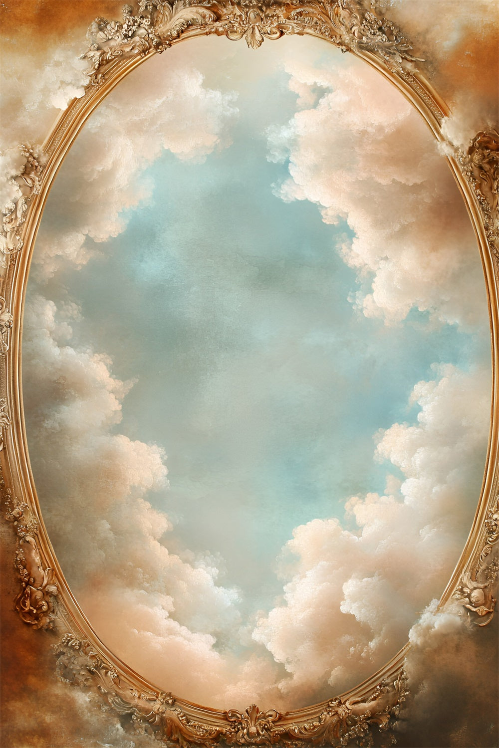 Cloud Backdrop Photography Vintage Sky Frame Backdrop GQ57-126