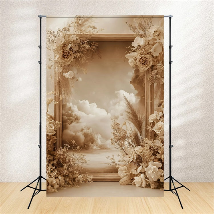 Bohemian Style Backdrop Serene Cloud Blossom Backdrop GQ57-218