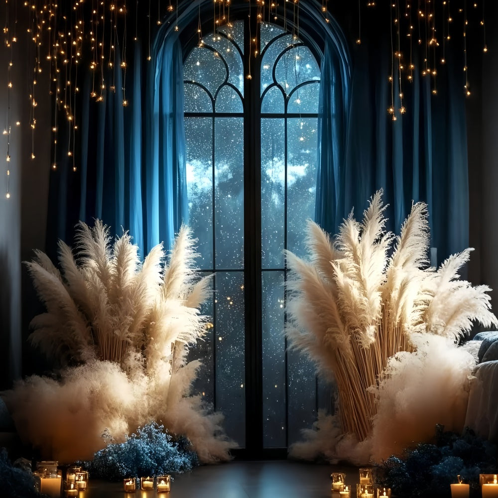 Bohemian Style Backdrop Night Garden Magic Backdrop GQ57-221
