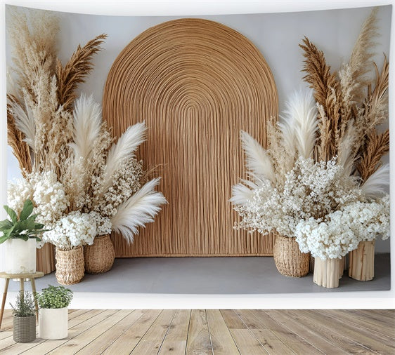 Bohemian Backdrops Pampas Dream Woven Arch Backdrop GQ57-235