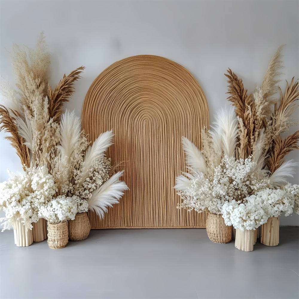 Bohemian Backdrops Pampas Dream Woven Arch Backdrop GQ57-235