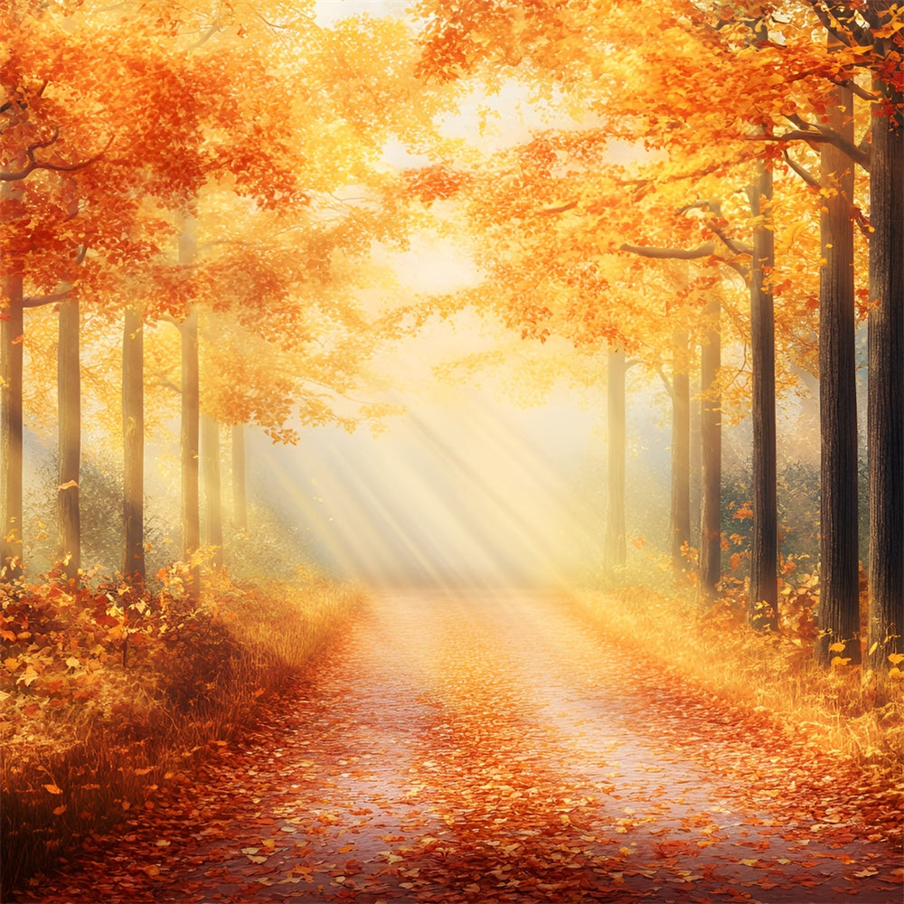 Fall Forest Backdrop Radiant Autumn Glow Backdrop GQ57-69