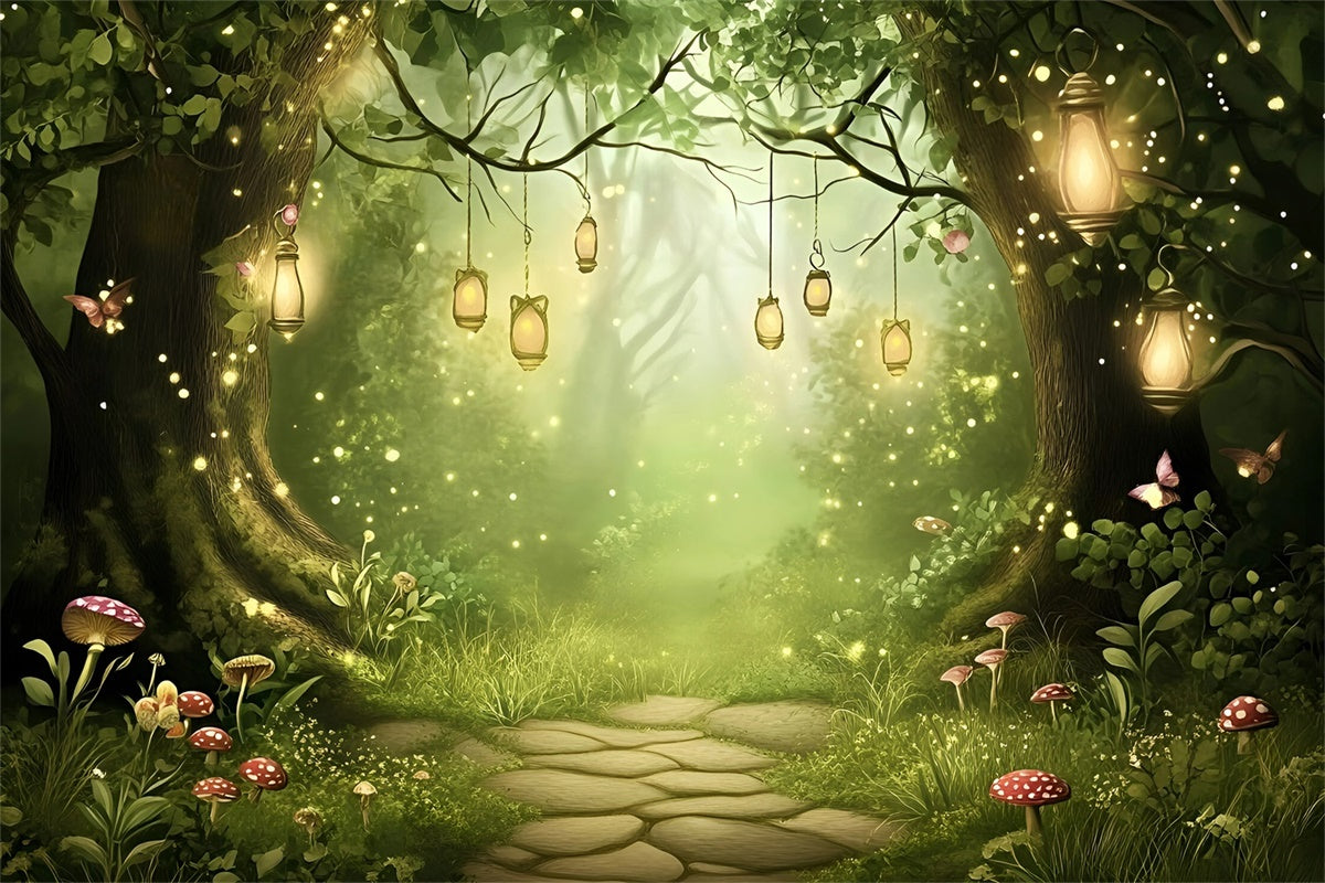 Fairytale Forest Backdrop Magical Grove Gateway Backdrop GQ57-79