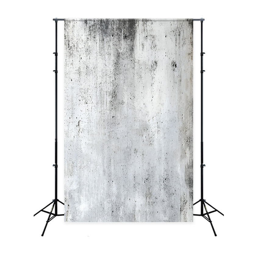 Concrete Backdrop Weathered White Concrete Texture Dark Marks Portrait Backgrounds GQ58-56