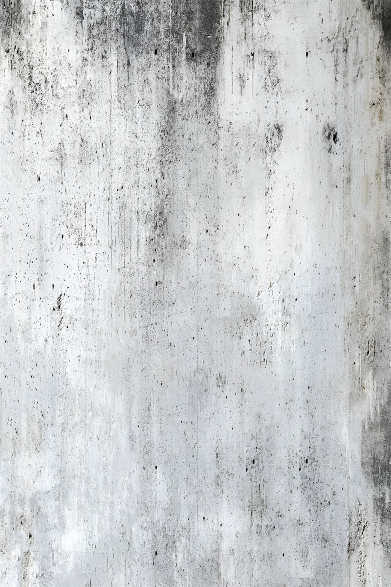 Concrete Backdrop Weathered White Concrete Texture Dark Marks Portrait Backgrounds GQ58-56
