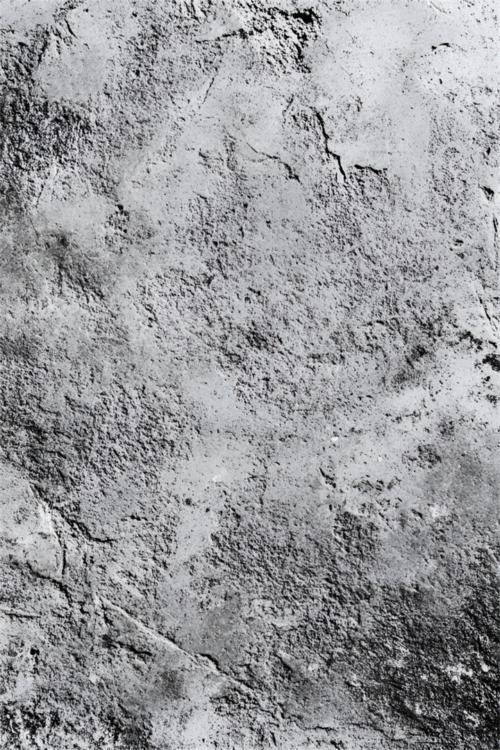 Concrete Backdrop Rough Gray Stone Surface Natural Cracks Portrait Background GQ58-57