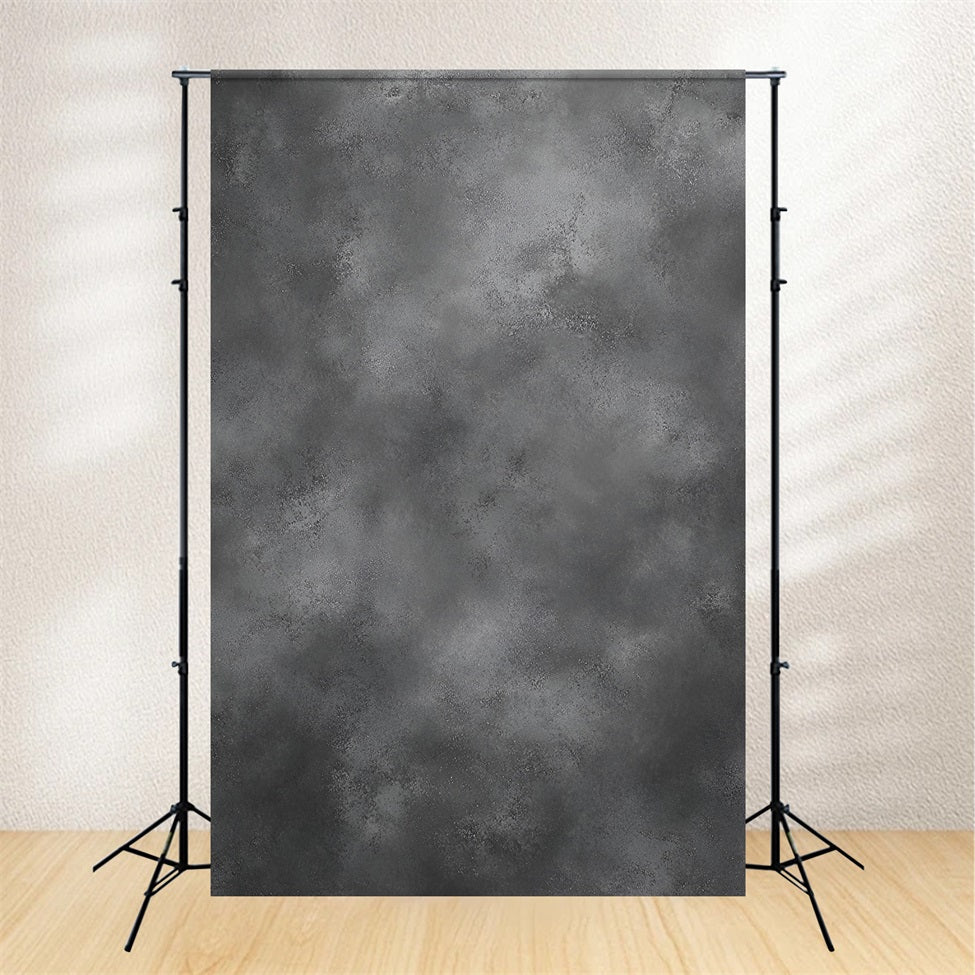 Concrete Backdrop Smoky Charcoal Gray Cloudy Texture Portrait Backdrop GQ58-59