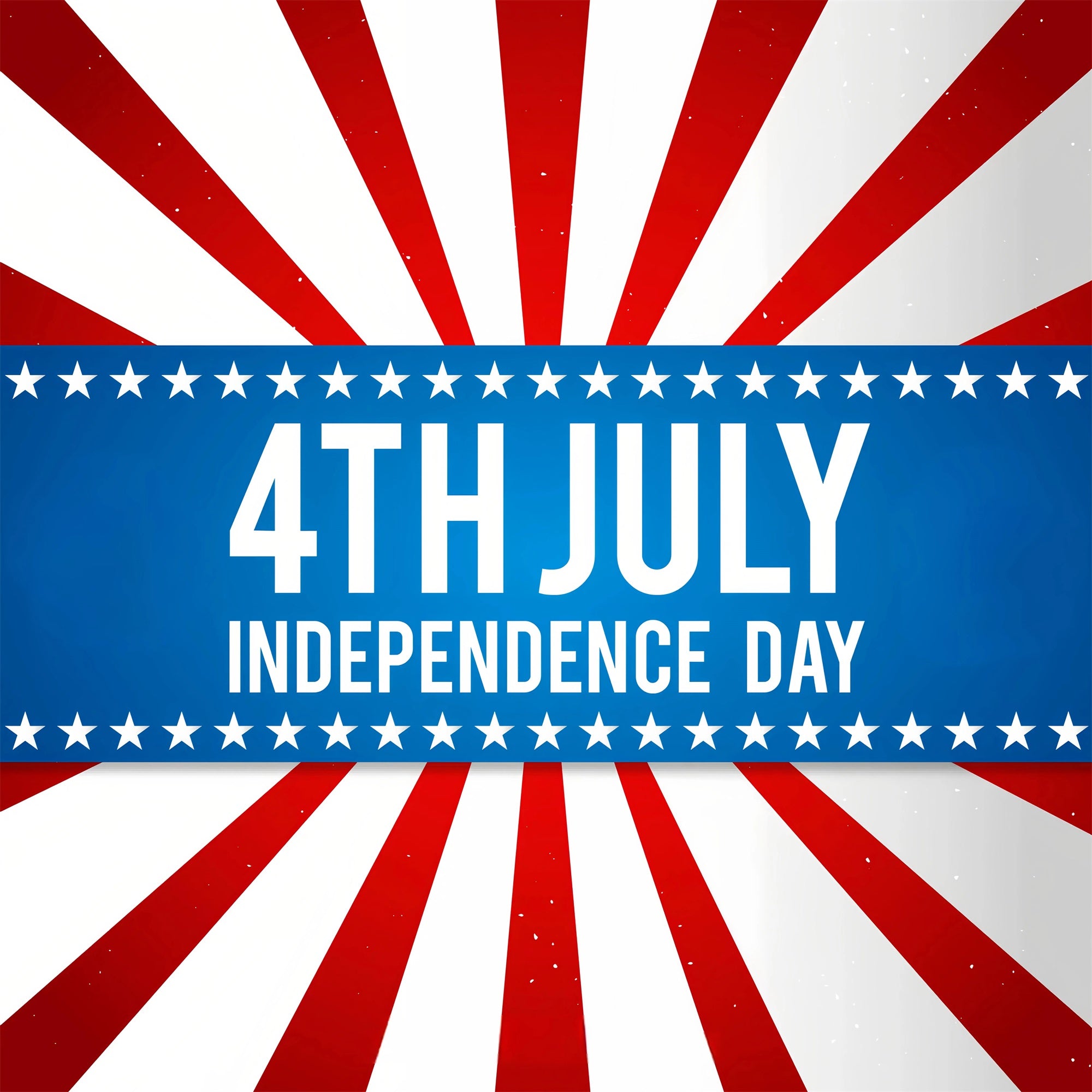 4th of July Photo Backdrop Bold Stars Stripes Burst Backdrop GQ6-109