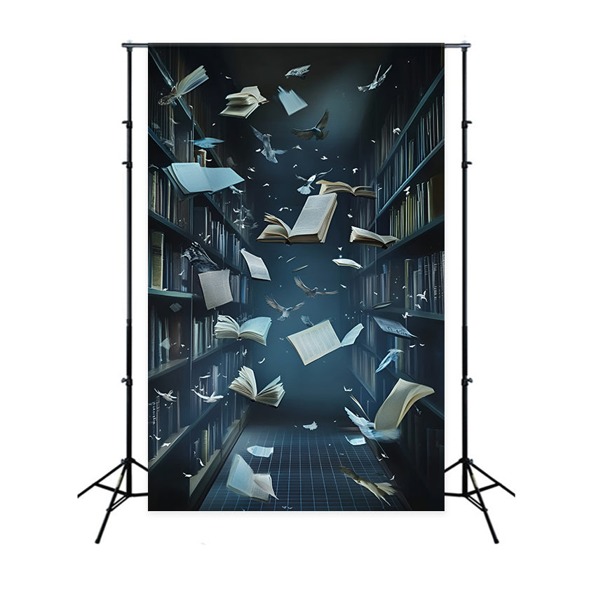 School Picture Backdrop Midnight Pages Motion Backdrop GQ6-127