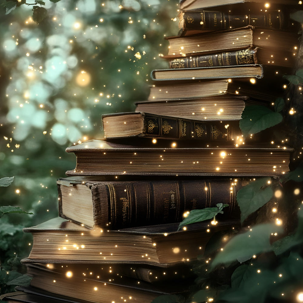 Back To School Backdrop Enchanted Book Glade Backdrop GQ6-128