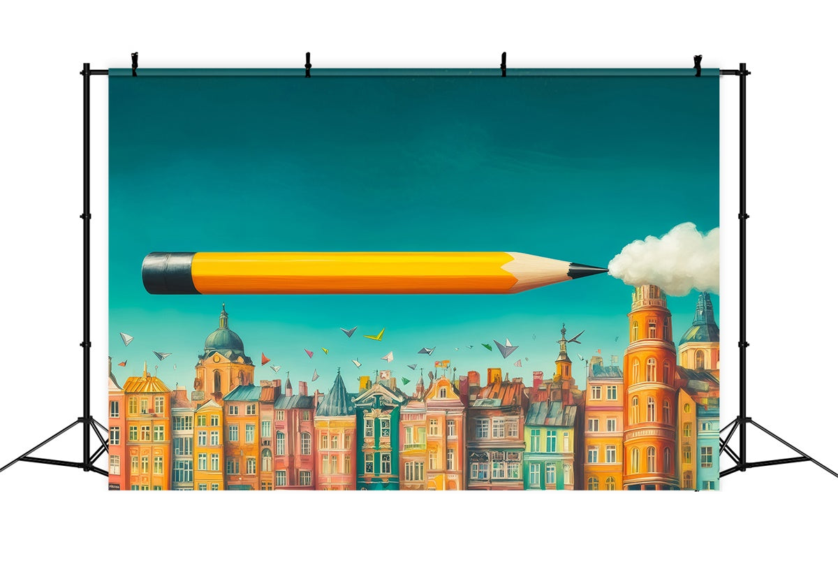 Back To School Backdrop Urban Learning Adventure Backdrop GQ6-139