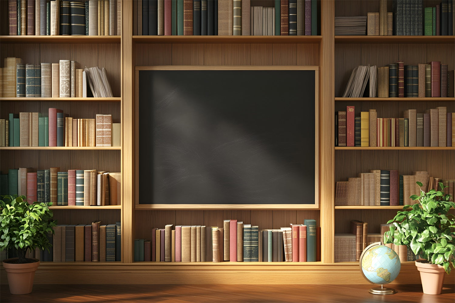 School Picture Backdrop Classic Shelf Scene Backdrop GQ6-143