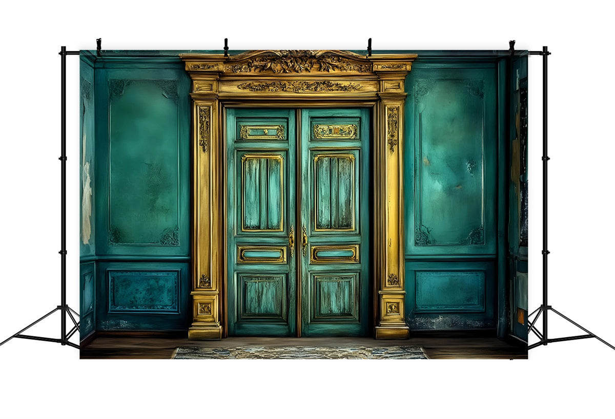 School Photo Backdrops Golden Wisdom Door Backdrop GQ6-156