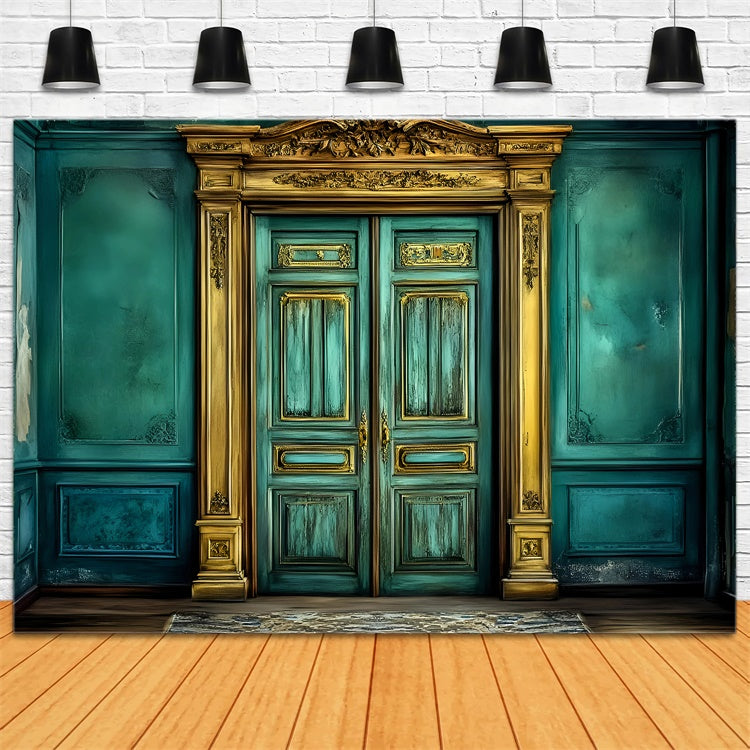 School Photo Backdrops Golden Wisdom Door Backdrop GQ6-156