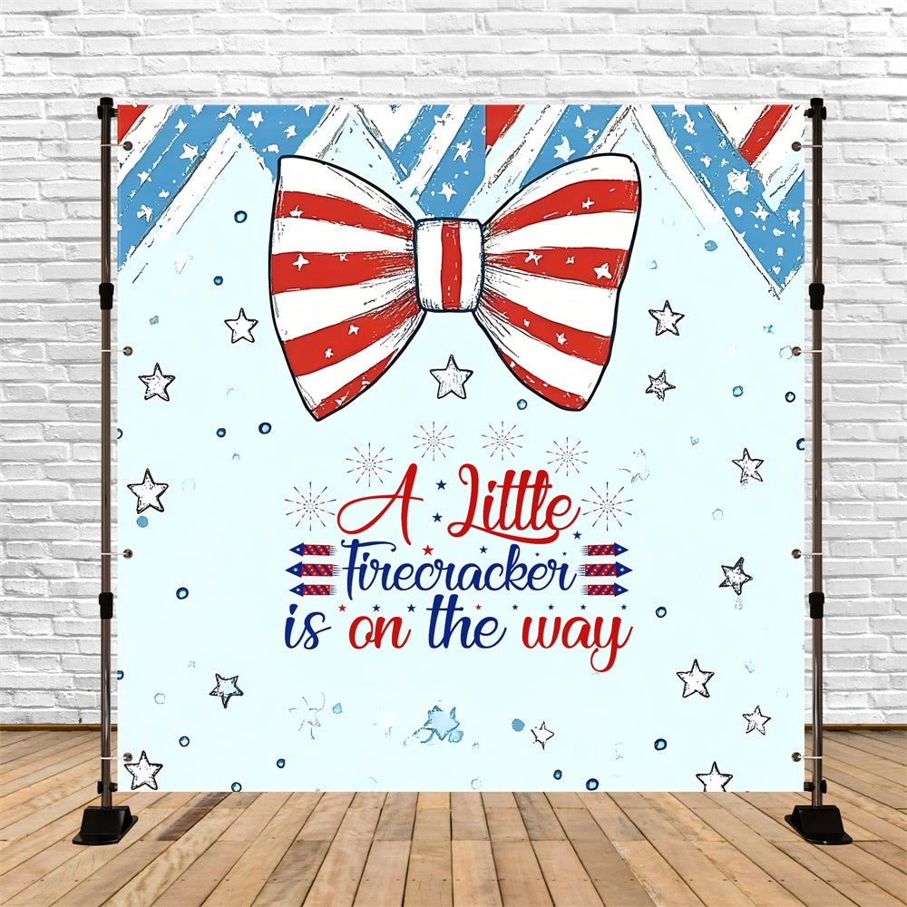 Baby Shower Backdrop Patriotic Baby Joy Independence Day Backdrop GQ6-81
