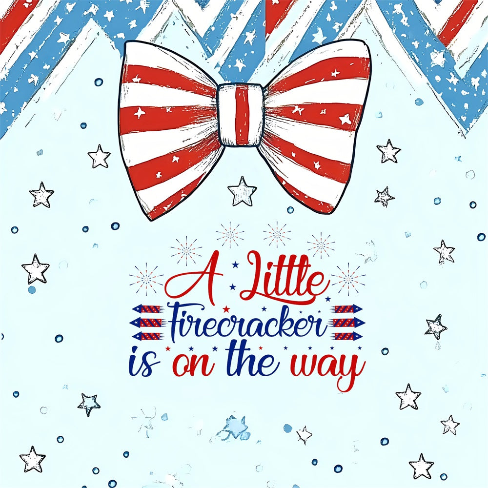 Baby Shower Backdrop Patriotic Baby Joy Independence Day Backdrop GQ6-81