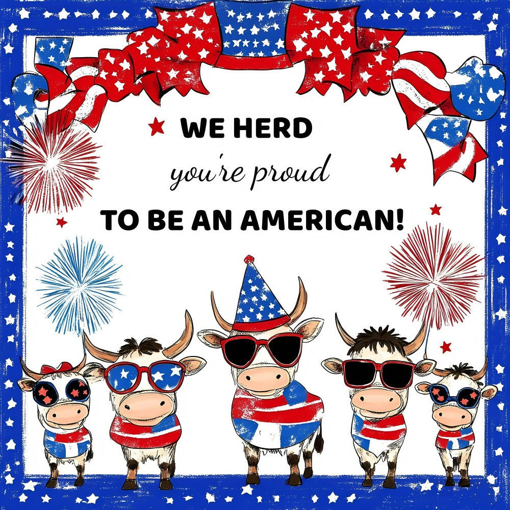 4th of July Photo Backdrop Country Pride Parade Backdrop GQ6-91