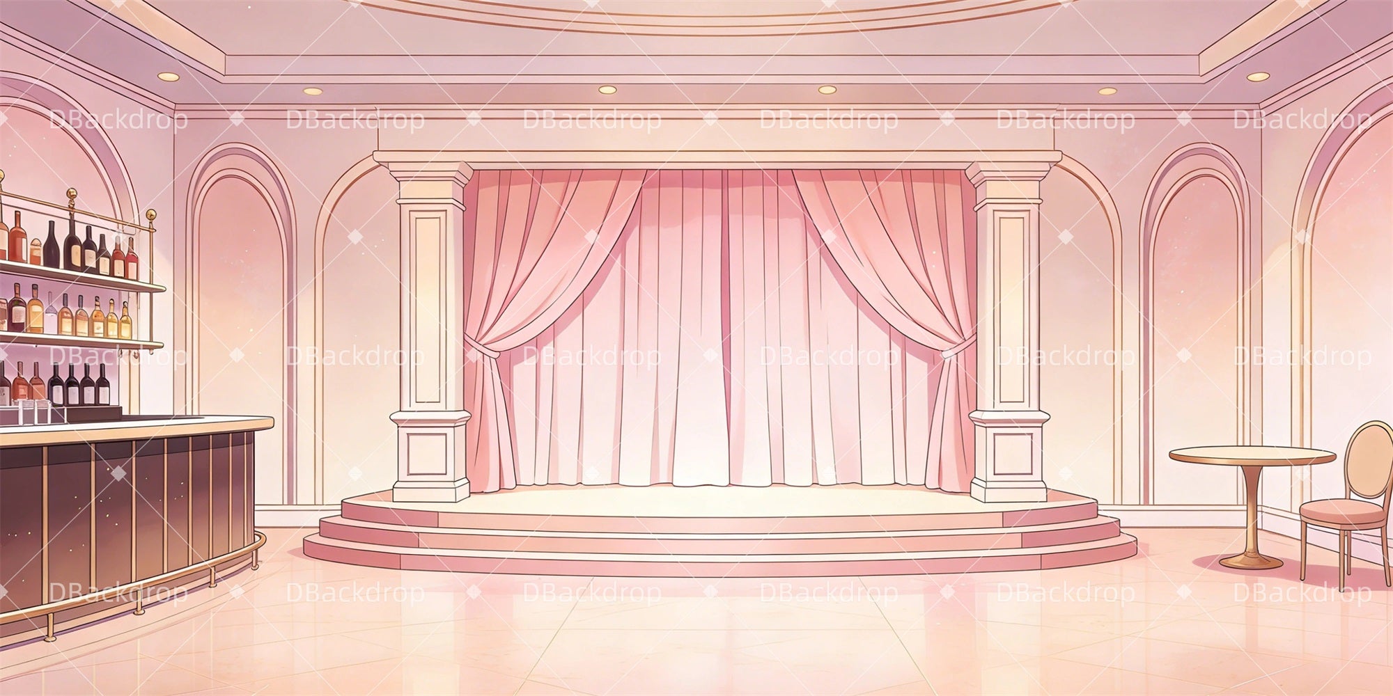 Dance Backdrop Jazz Lounge Professional Stage Backdrops GQ63-T88