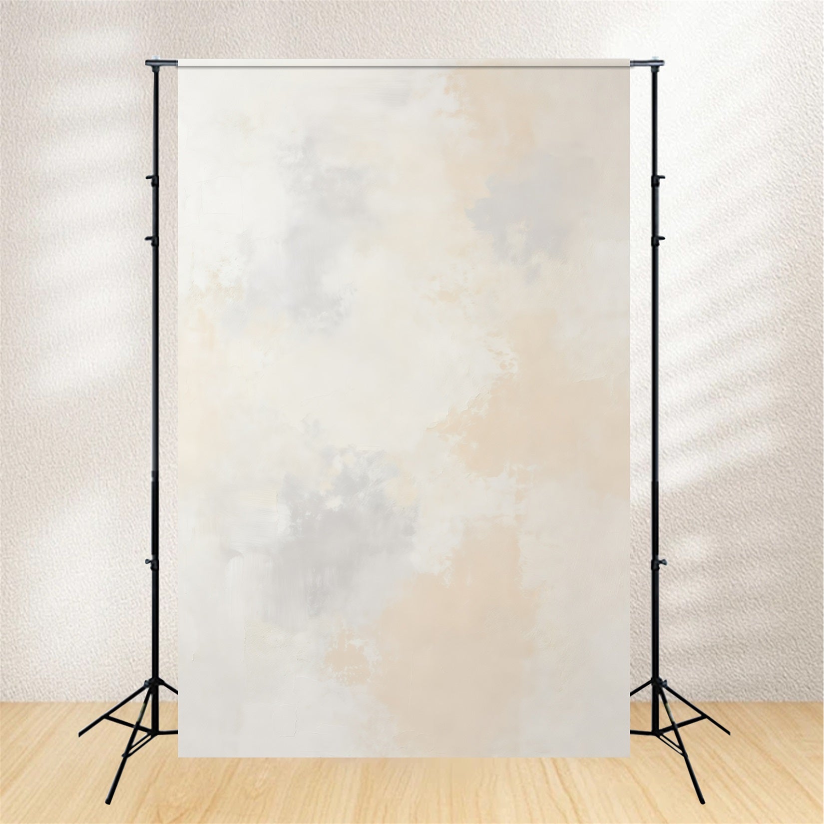 Limewash Backdrop Ivory Mist Neutral Texture Wash Portrait Backdrop GQ64-32