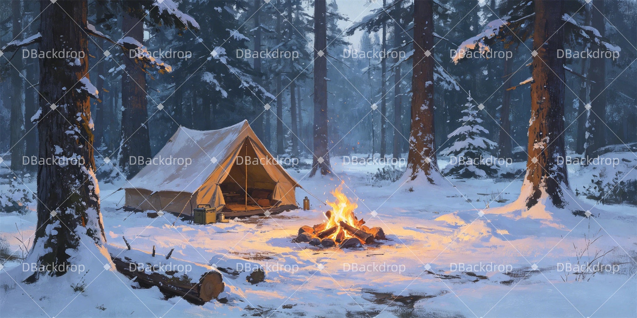 Theater Stage Backdrop Aslan's Camp Forest Stage Backdrop GQ66-T45