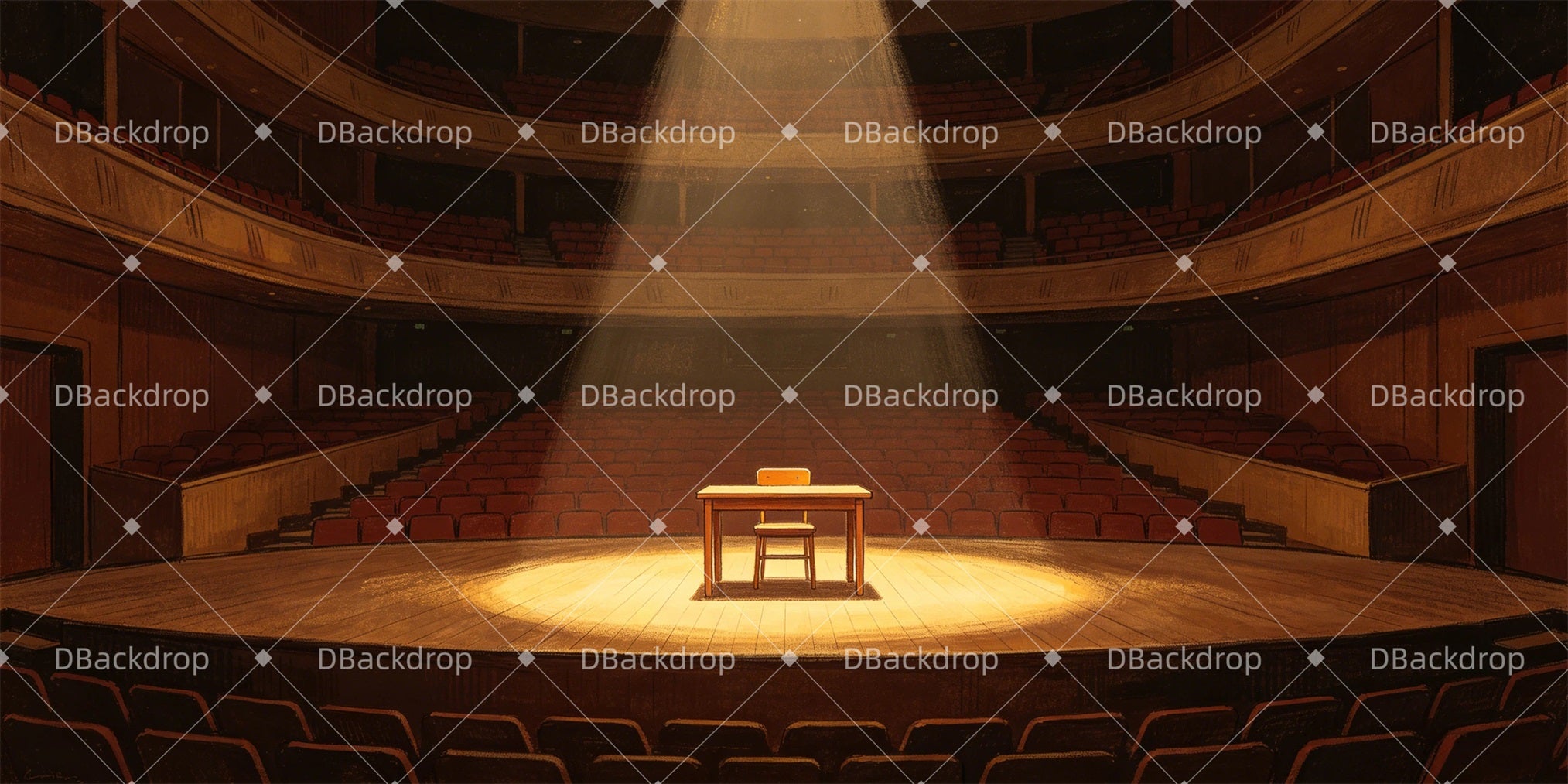 Large Stage Backdrops Empty Theater Stage Performance Backdrops GQ66-T69