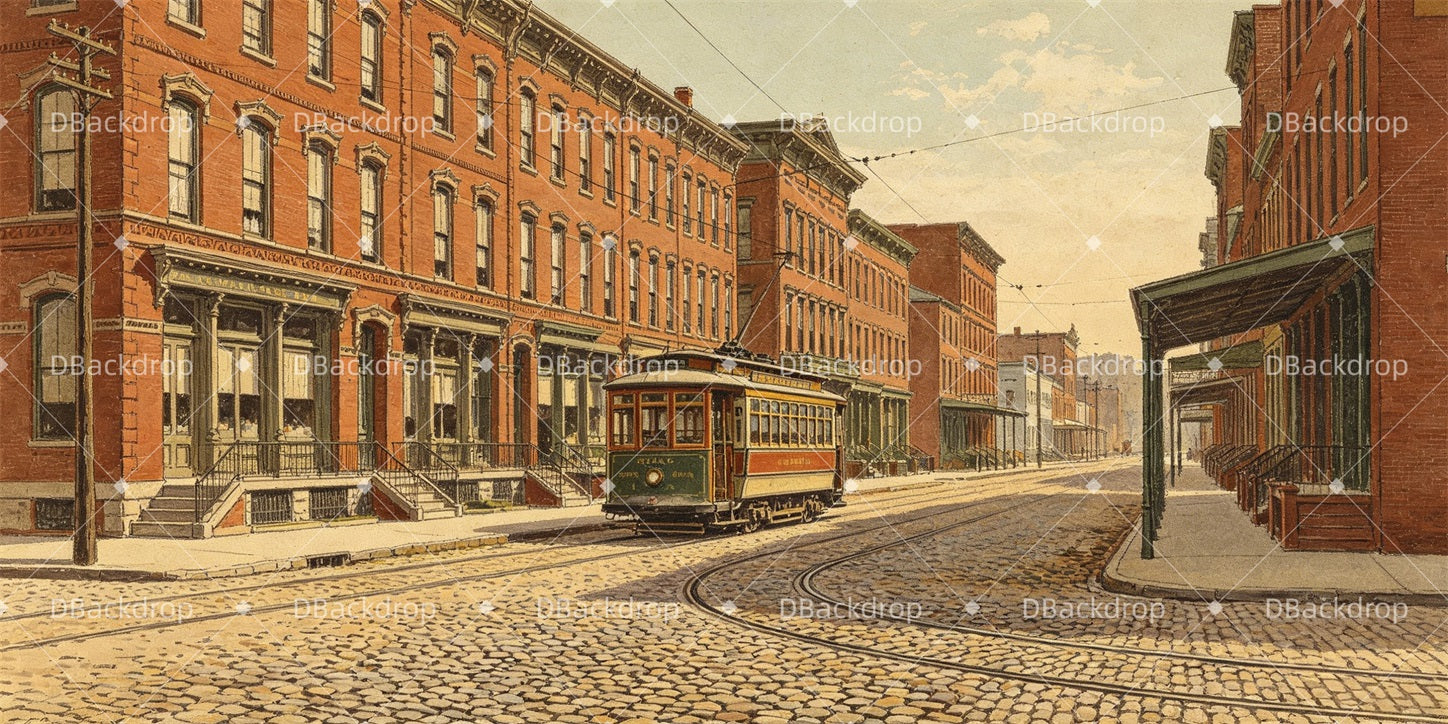 Theater Stage Backdrops 1904 St. Louis Street Movie Theater Backdrop GQ66-T83