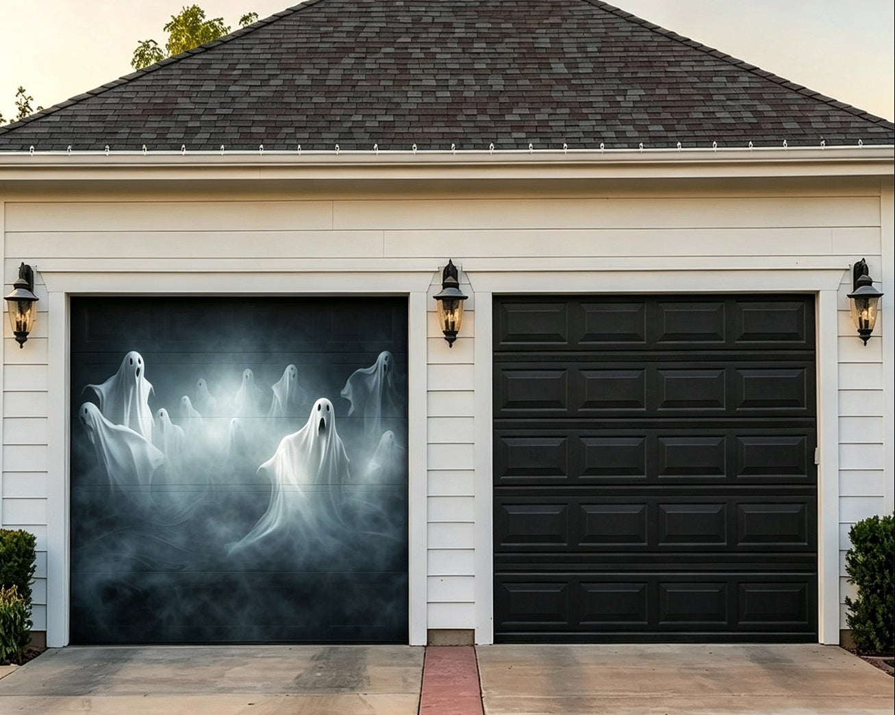 Halloween Horror Backdrop Spectral Ghost Mist Halloween Outdoor Garage Decor GQ67-20-1 car