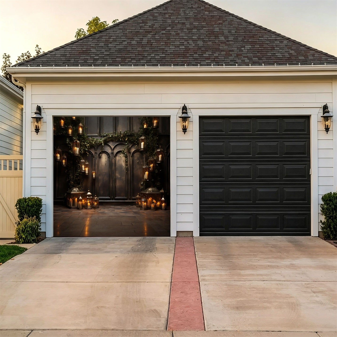 Halloween Gothic Candle Lantern Gallery Backdrop Garage Door Decor GQ67-47