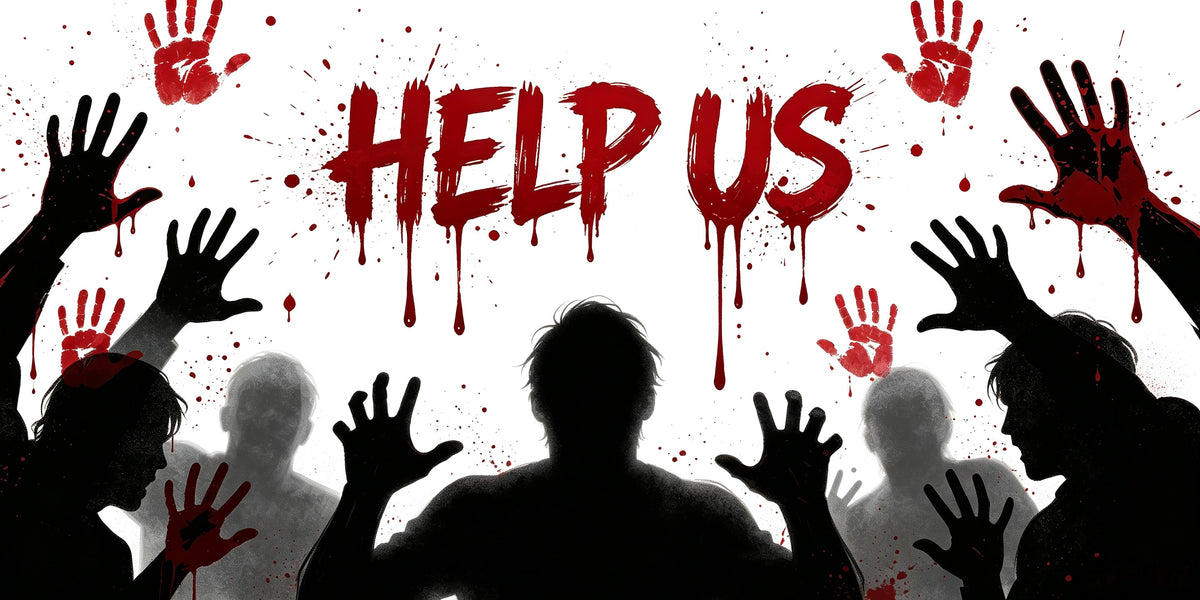 Spooky Halloween Garage Door Cover Bloody Handprint Zombie Halloween Garage Door Banner GQ67-66-2 car