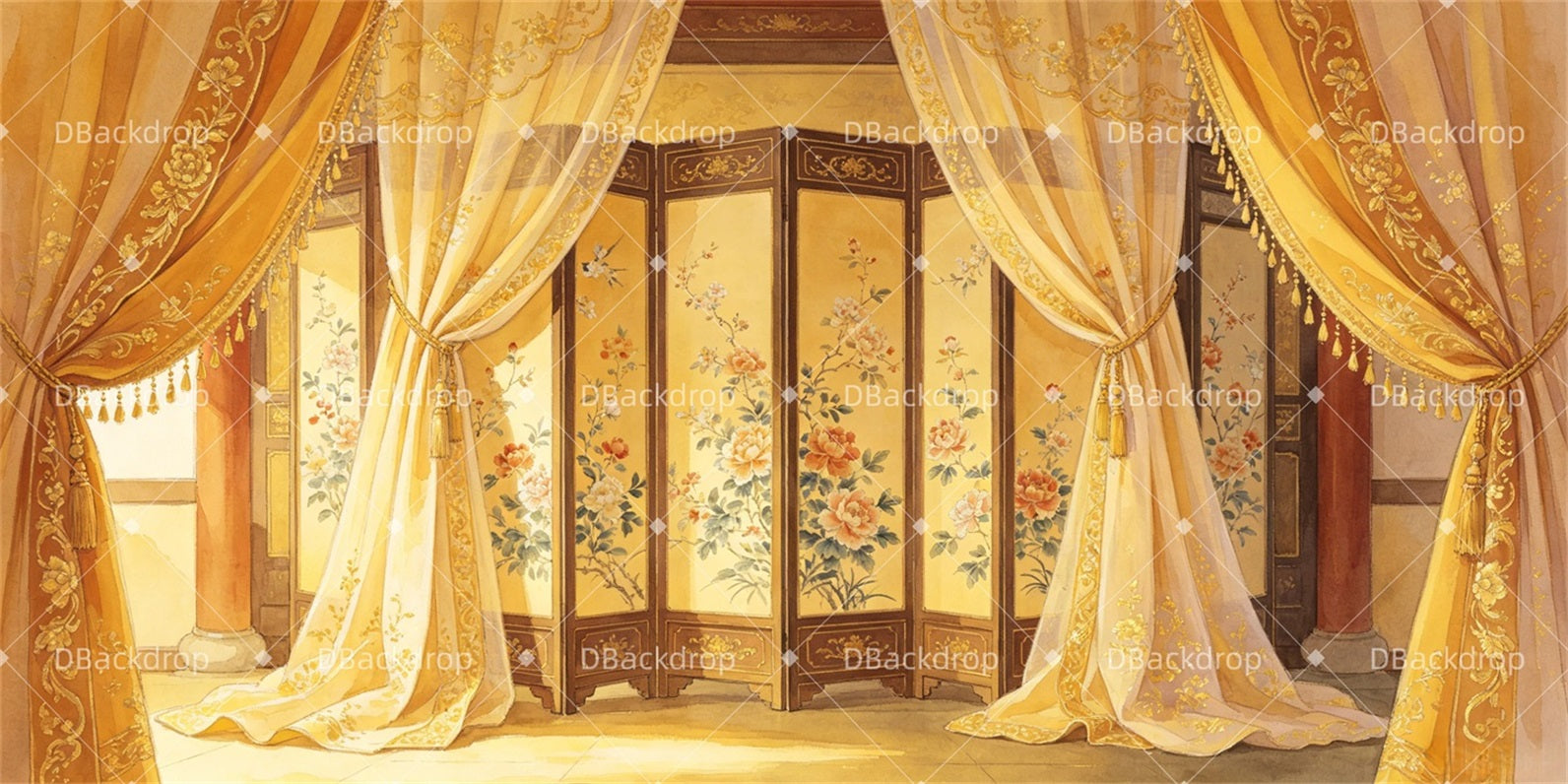 Stage Backdrops Royal Court Chamber Theater Backdrops For Sale GQ67-T35