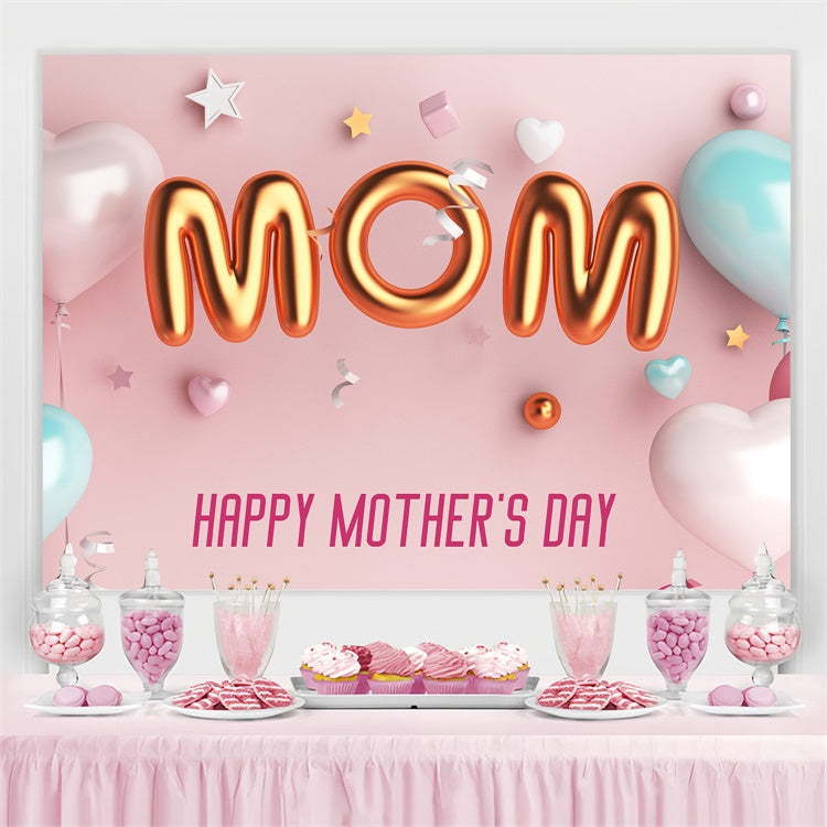 Mother's Day Backdrop Ideas Elegant Pastel Balloon Backdrop GTY3-145